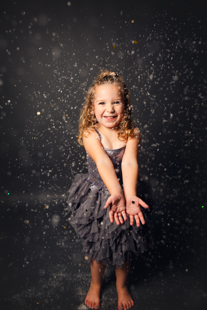Glitter Mini session with princess dress